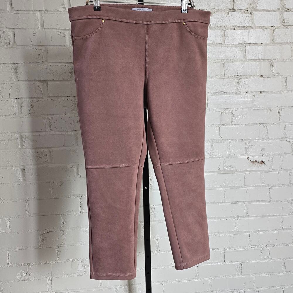 Marc New York Andrew Marc Faux Suede Coquette Dusty Rose Pants Fall Cottagecore